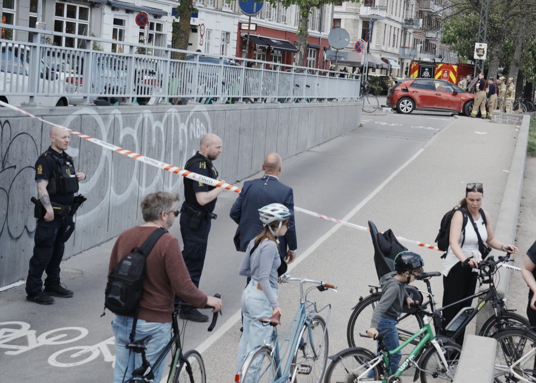 Autounfall in Kopenhagen