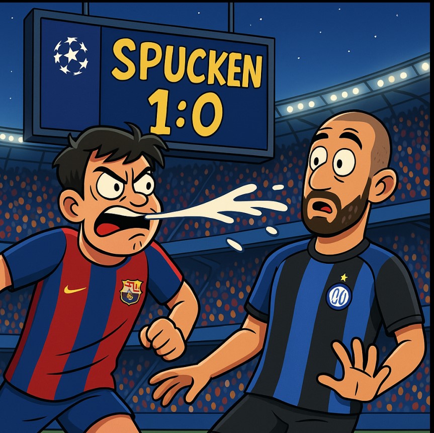 Barça-Verteidiger spuckt nach Inter-Spieler