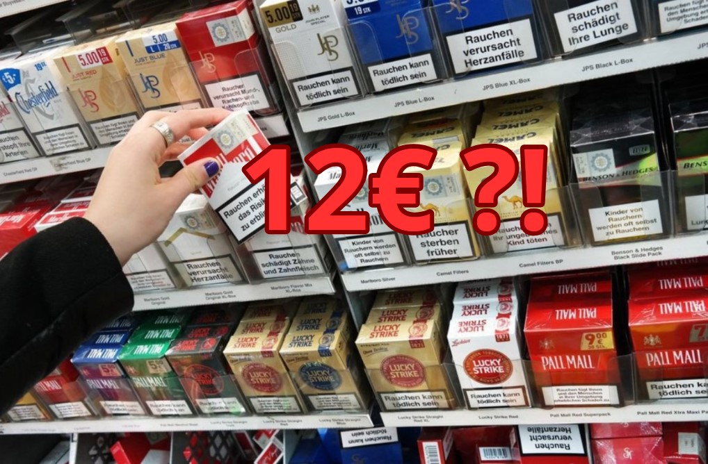 Zigaretten könnten bis zu 12 Euro pro Packung kosten