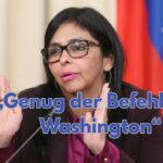 Delcy Rodríguez: Venezuela weist Anweisungen aus den USA zurück