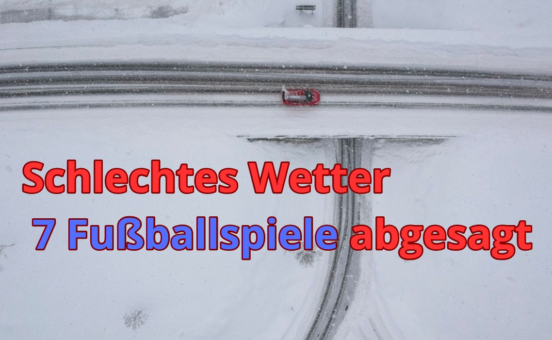 Schlechtes Wetter: 7 Fußballspiele in Deutschland abgesagt