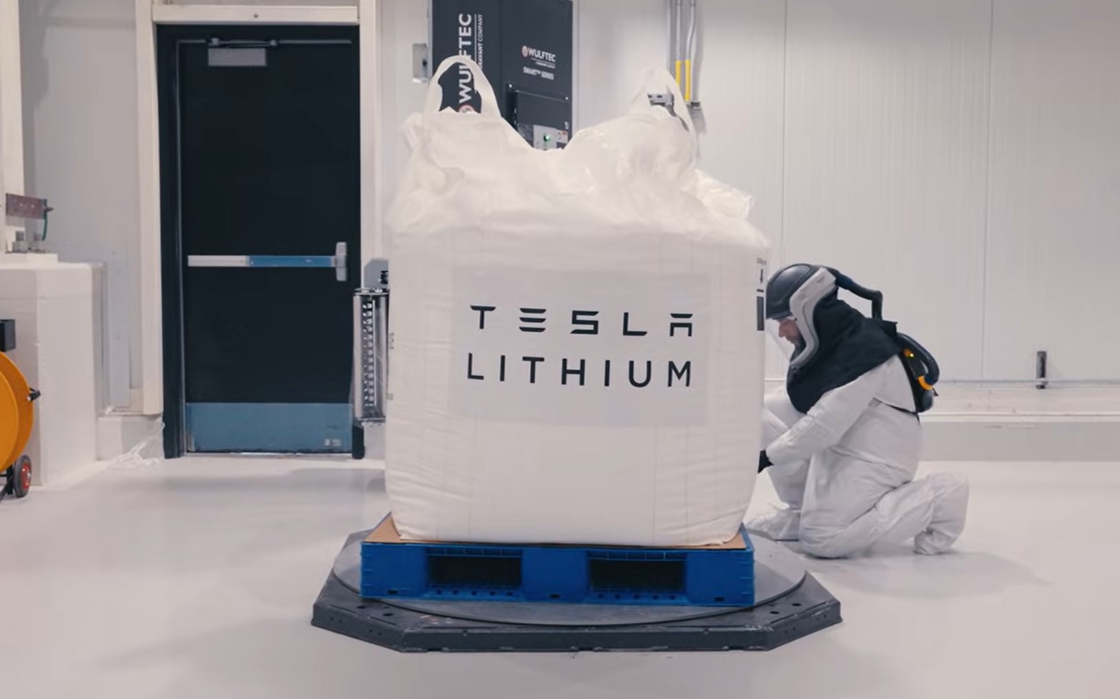 Tesla-Werk Verarbeitung von Lithiumerz