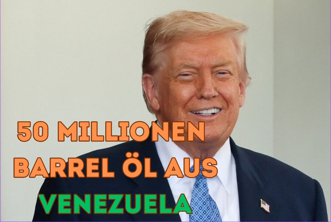 Trump: 50 Millionen Barrel Öl aus Venezuela