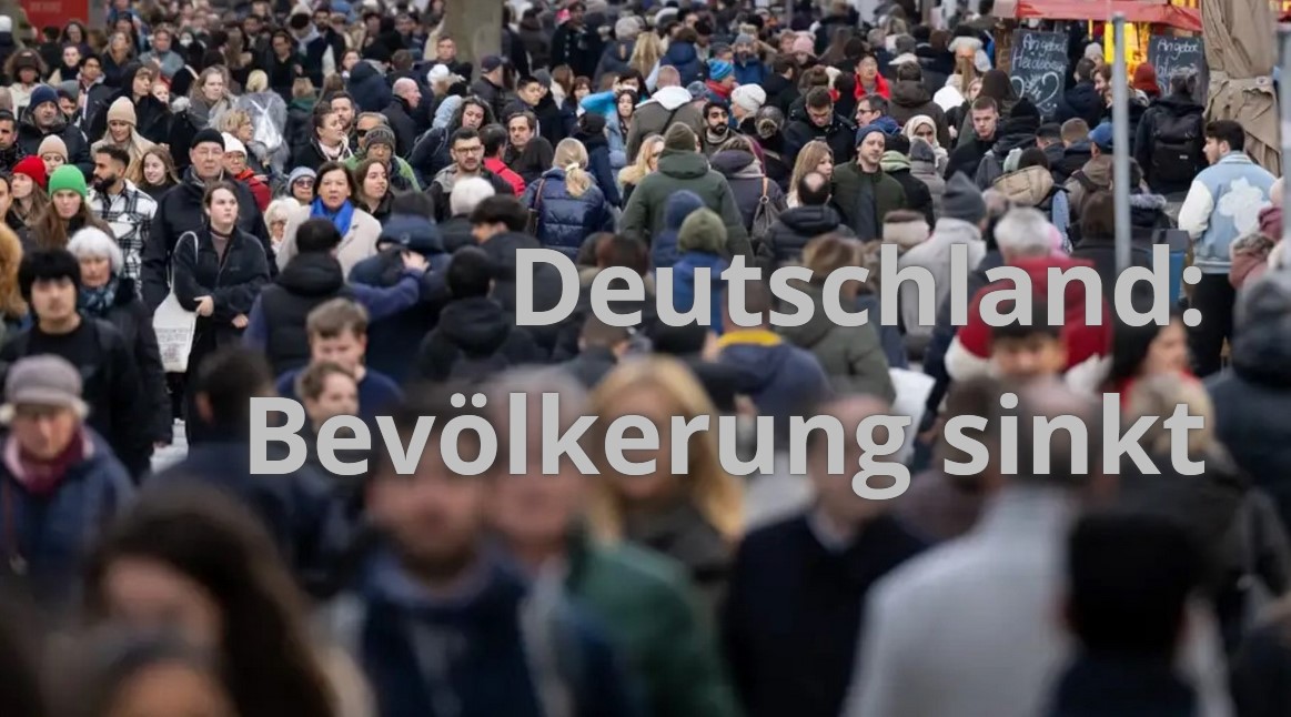 Bevölkerung Deutschlands schrumpft bis Ende 2025 um rund 100.000