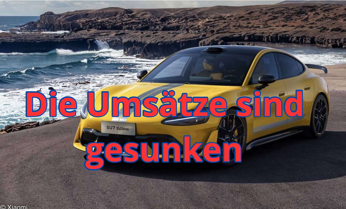 Verkäufe des Xiaomi SU7 Ultra brechen massiv ein